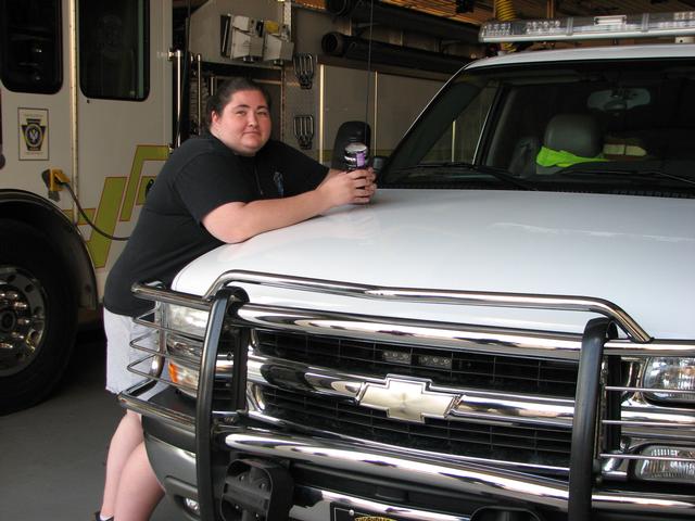 Firefighter/EMT Regina Solecki.  8-29-12