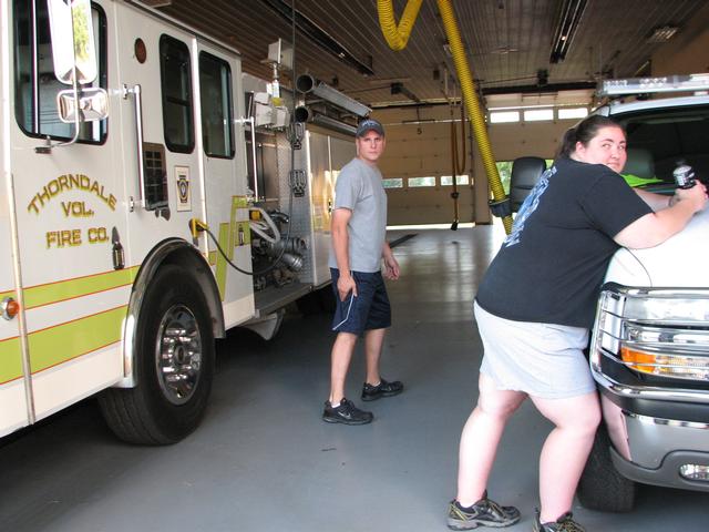 Asst. Chief Daniel Donnachie taking care of business.  8-29-12