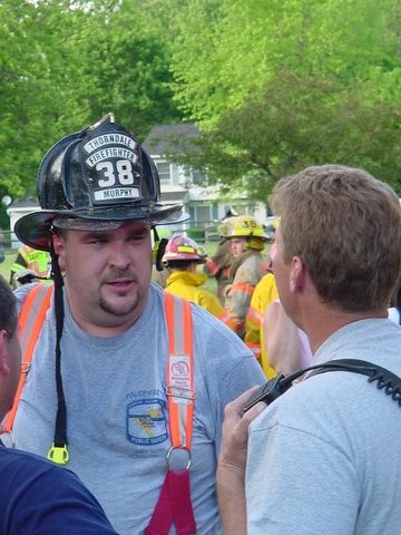 Mike Murphy talking with David Aberts